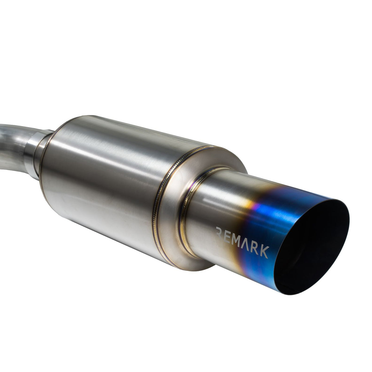REMRK-C1076S-01T Remark R1-Spec Catback Exhaust Burnt Stainless Steel Tip - 2015-2021 Subaru WRX / STI,