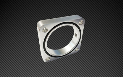 TQSTS-TBS-023 Torque Solutions Throttle Body Spacer (Silver or Red) - 2013+ BRZ-Silver,