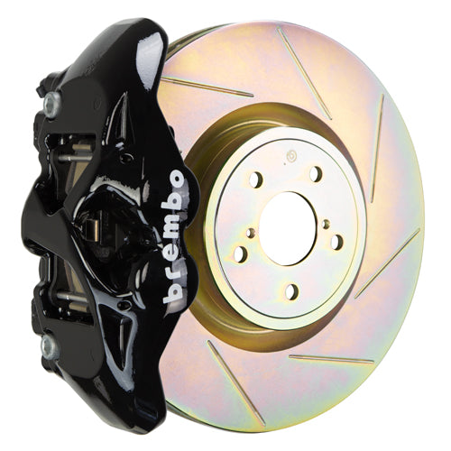 BRE1S5.6001A1 Brembo GT Systems Monobloc 4 Piston 326mm Slotted Black Front - 2002-2014 Subaru WRX / 2002-2014 Subaru STI,