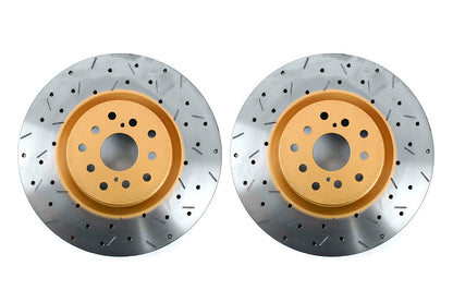 DBB4654XS-GRP DBA 4000 Series Drilled/Slotted Rotor Pair Front - 2004-2017 Subaru STI,