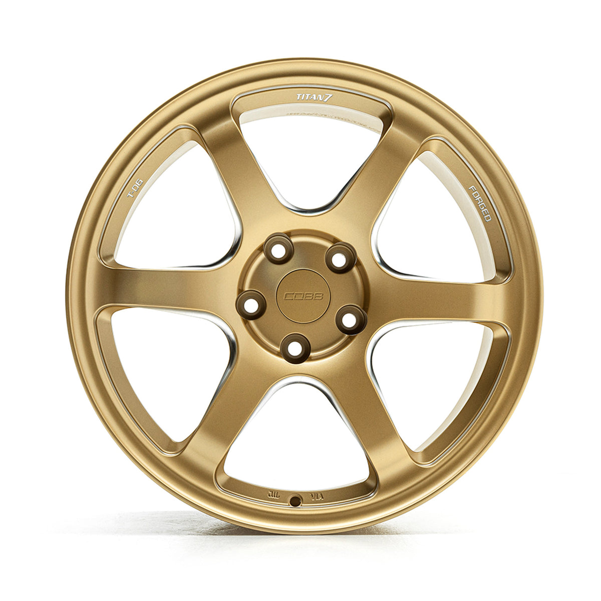 COB8W4625S COBB Tuning Titan7 T-D6 COBB Edition 18x9.5 +40 Cyber Gold Wheels - 2015-2021 Subaru WRX & STI,