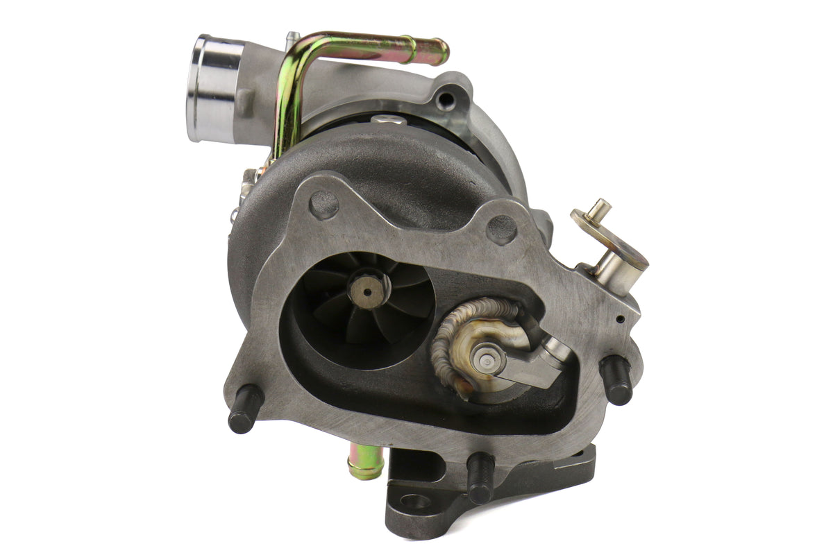 FPT2025054 Forced Performance FP BLUE Turbocharger Subaru STI 58mm 8cm EWG w/ Oil Feed Line - 2002-2007 Subaru WRX / 2004+ Subaru STI,