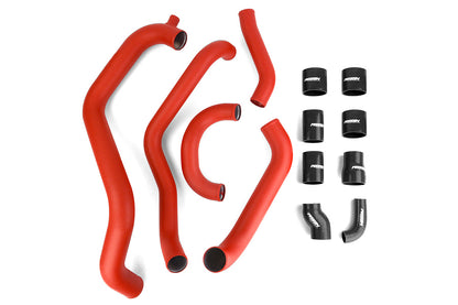 PERPSP-ITR-400-2RD/BK PERRIN Boost Tube Kit Red Piping Black Couplers - 2002-2007 Subaru WRX/STI,