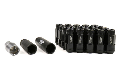 KICWRL5313K Project Kics Leggdura Racing Shell Type Lug Nut 53mm (Open-End) - 2015+ WRX / 2015+ STI / 2013+ FT86-Black,