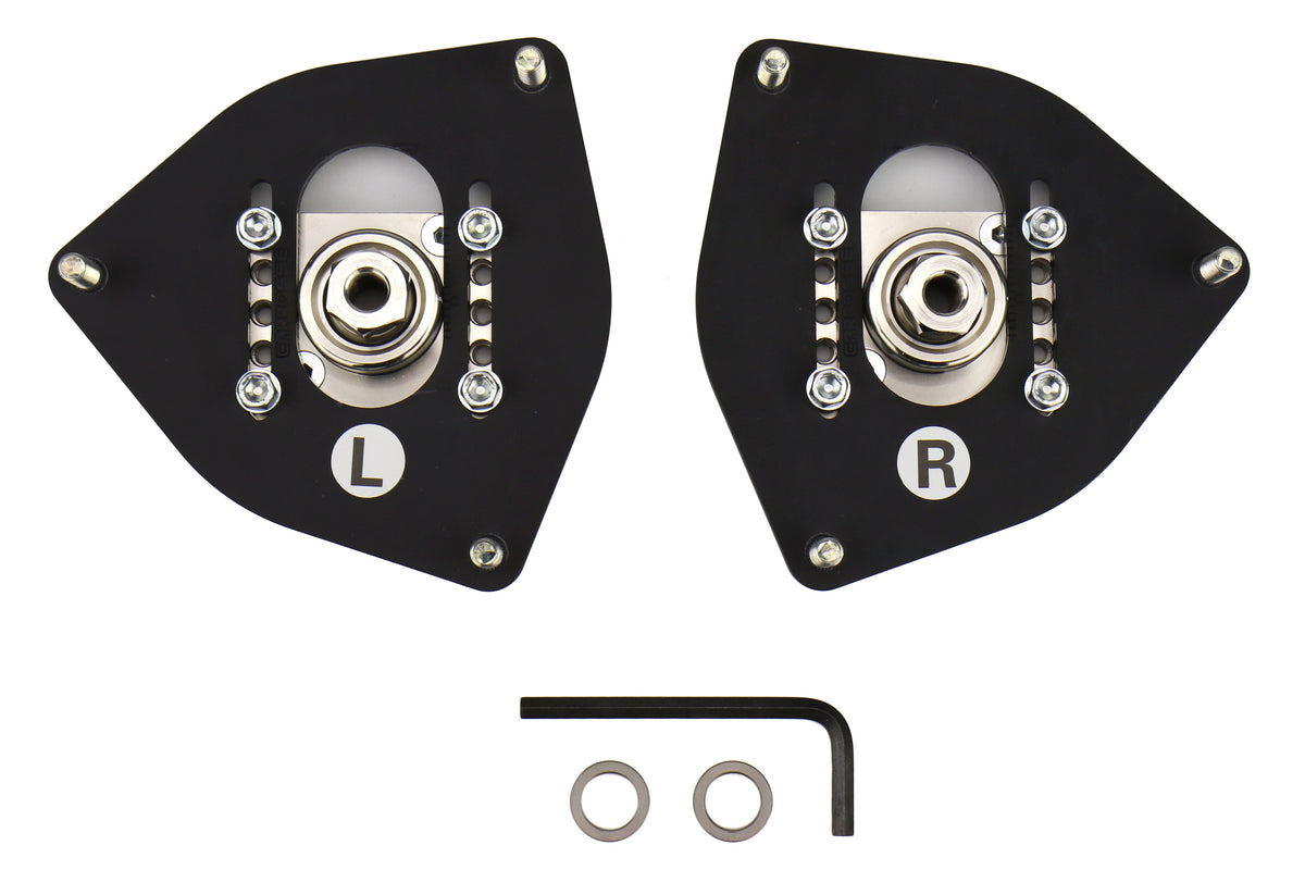 CUS692 440 CA Cusco Competition Pillowball Front Camber Plates - 2015-2020 WRX / STI,