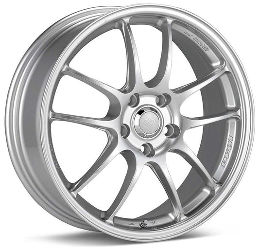 ENK460-885-6635SP Enkei PF01 Silver Wheels 18x8.5 +35mm - 2015+ WRX / 2015+ STI,