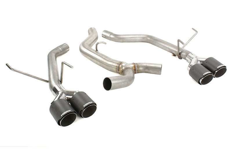 MBRS48023CF MBRP Race 3in Quad Tip Cat Back Exhaust - 2015+ WRX / STI-Carbon Fiber,