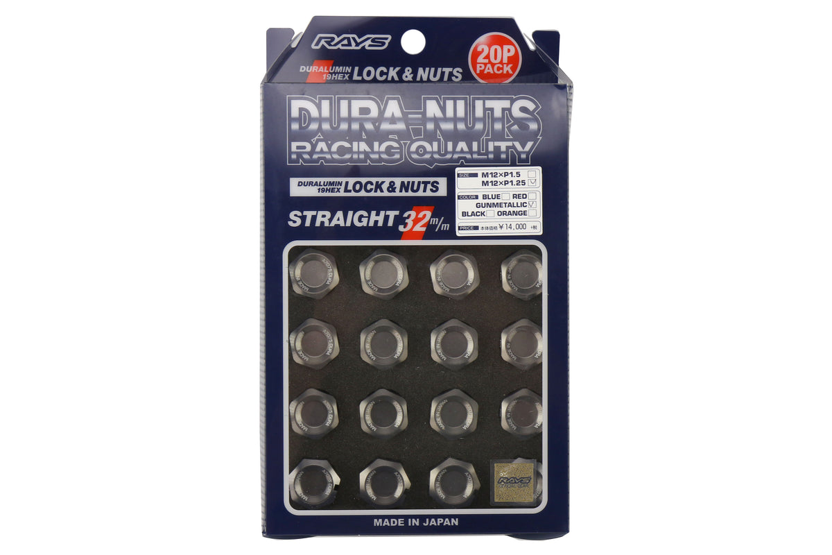 VLKWDURA3212125G Rays Dura-Nut L32 Straight Type lug nuts - 2015+ WRX / 2015+ STI / 2013+ BRZ / 2014+ FORESTER,