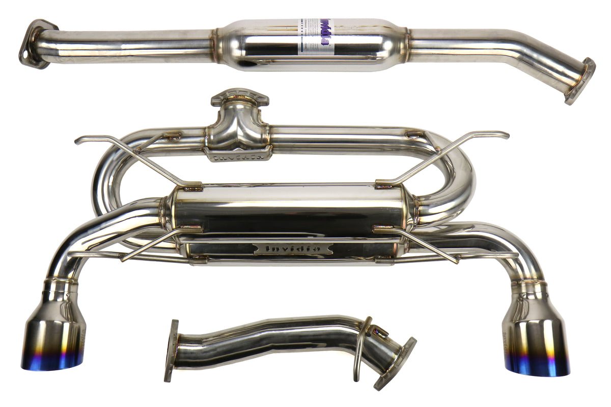 INVHS12SST7GM1ST Invidia Gemini (R400) Dual Tip Exhaust - 2013+ FR-S / BRZ / 86-Titanium Tips,