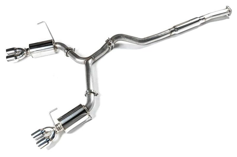 ETS200-60-EXH-010 ETS Cat-Back Exhaust System w/Muffler Resonated Polished Tips - 2022+ Subaru WRX,