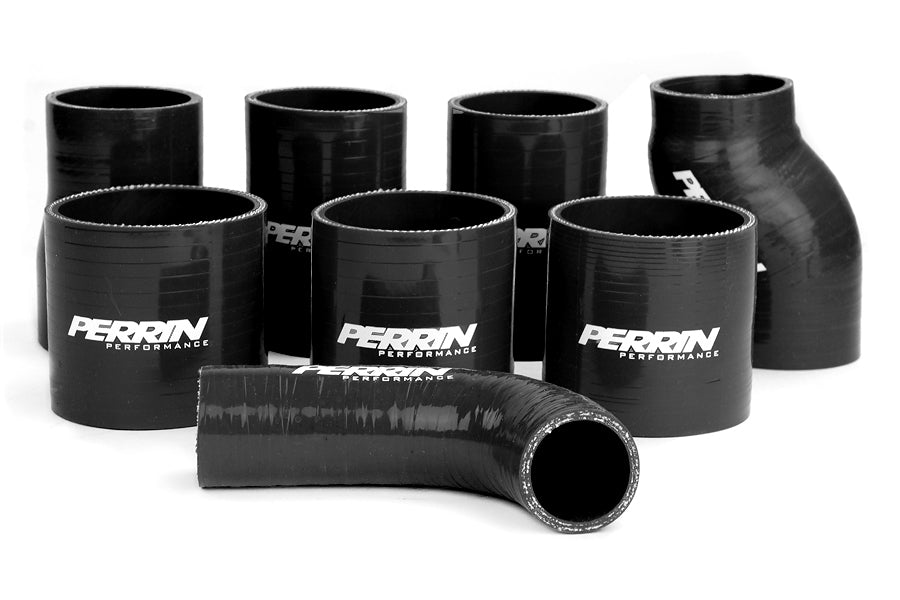 PERPSP-ITR-400-2RD/BK PERRIN Boost Tube Kit Red Piping Black Couplers - 2002-2007 Subaru WRX/STI,