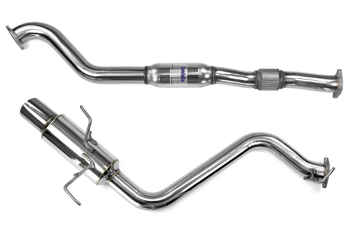 INVHS15SW4GTP Invidia N1 Resonated Single Exit Exhaust  - 2015+ WRX / 2015+ STI-Polished Tips,
