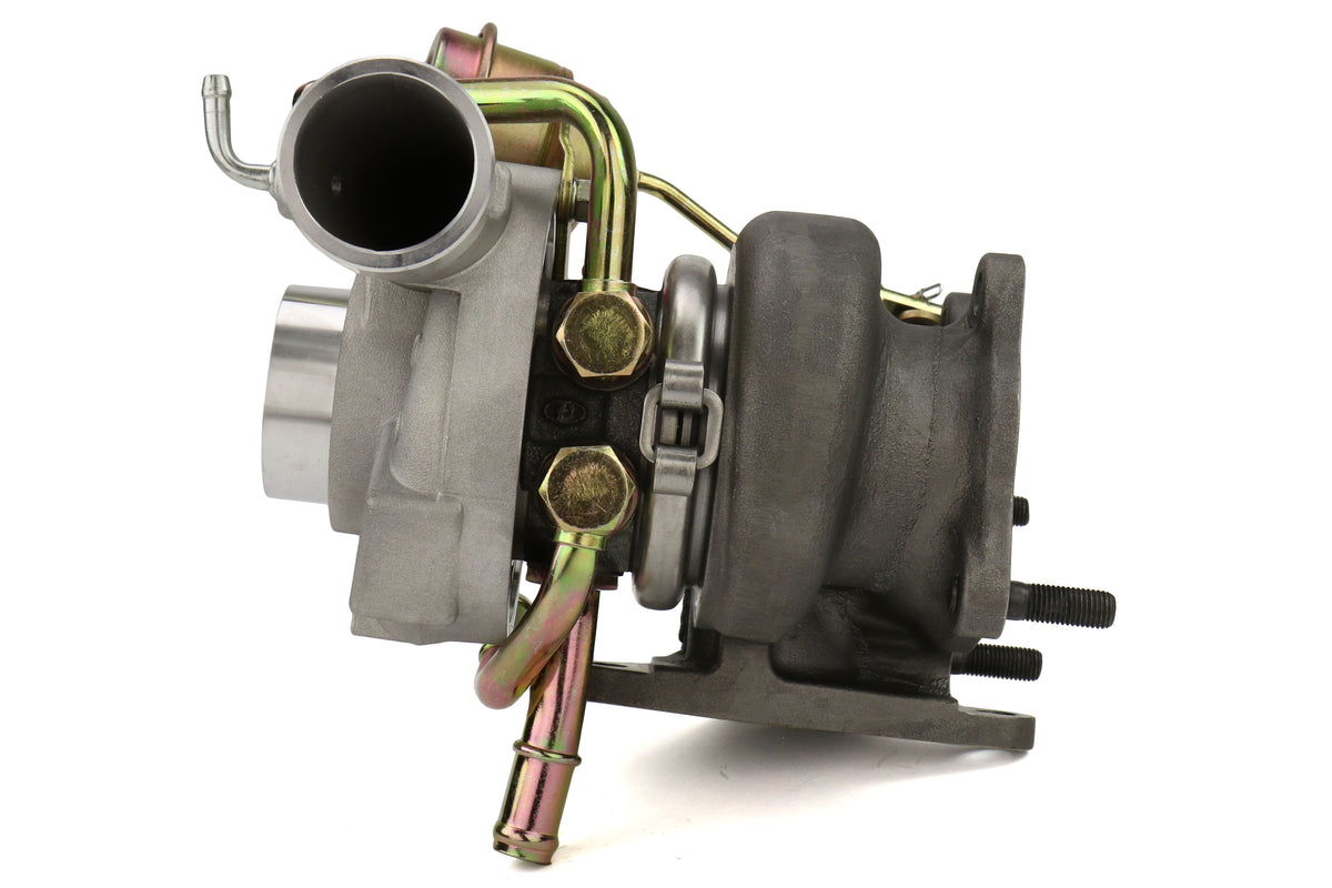 FPT2025050 Forced Performance FP BLUE Turbocharger 58mm 8cm IWG w/ Oil Feed Line - 2002-2007 Subaru WRX / 2004+ Subaru STI,