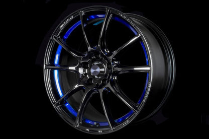 WedsSport SA-25R Blue Light Chrome II 18x9.5 +38mm 5x114.3 (Single Wheel) - 2015-2024 Subaru WRX / 2015-2021 STI / 2019-2024 Forester