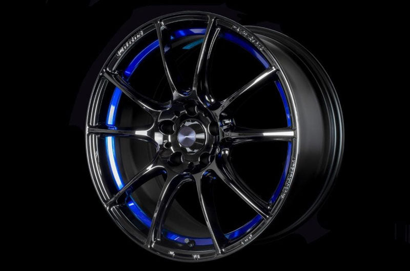 WedsSport SA-25R Blue Light Chrome II 18x9.5 +38mm 5x114.3 (Single Wheel) - 2015-2024 Subaru WRX / 2015-2021 STI / 2019-2024 Forester