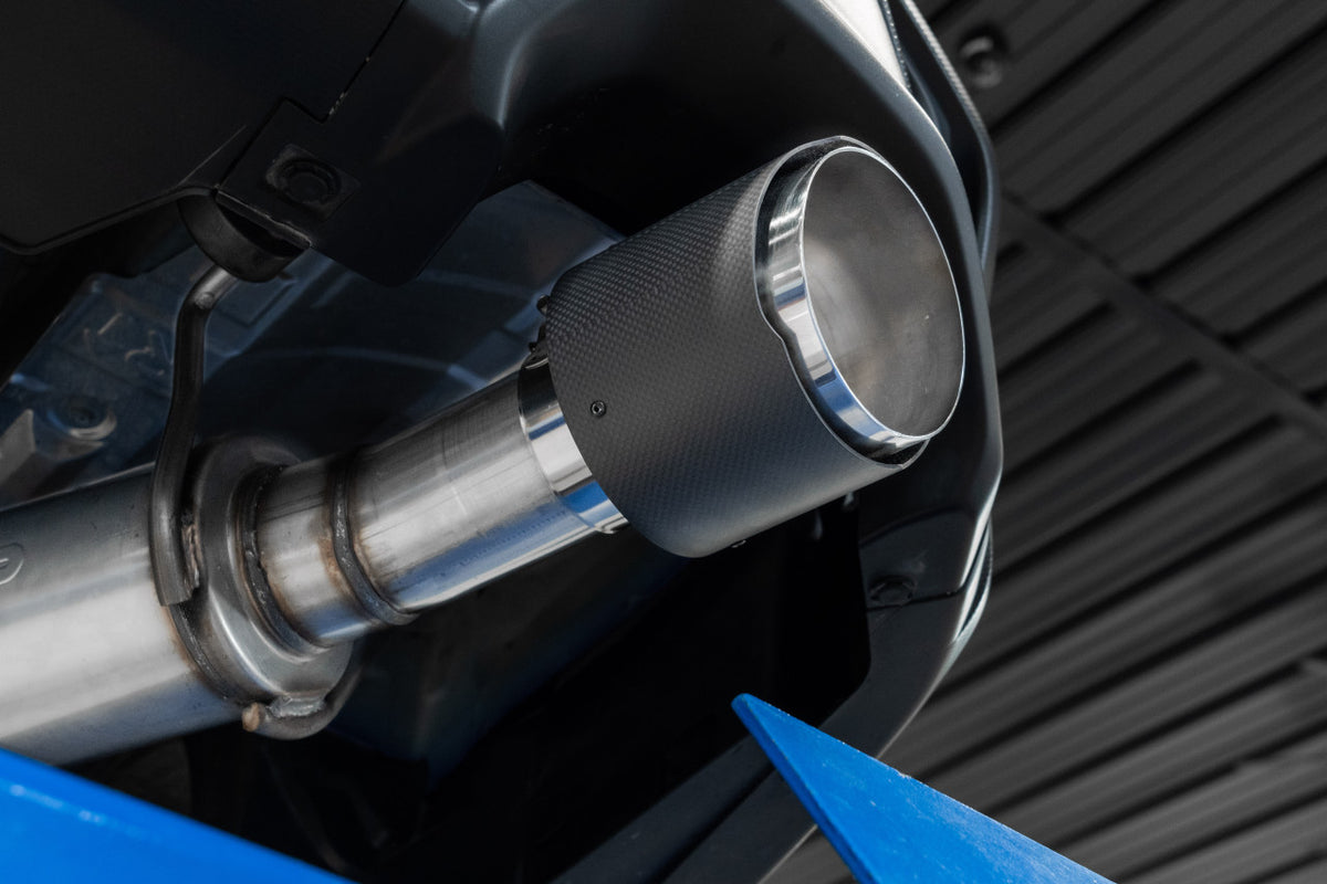 MBRS48093CF MBRP 3-Inch Single Exit Cat-Back Exhaust System w/Carbon Tip - 2022+ Subaru WRX,