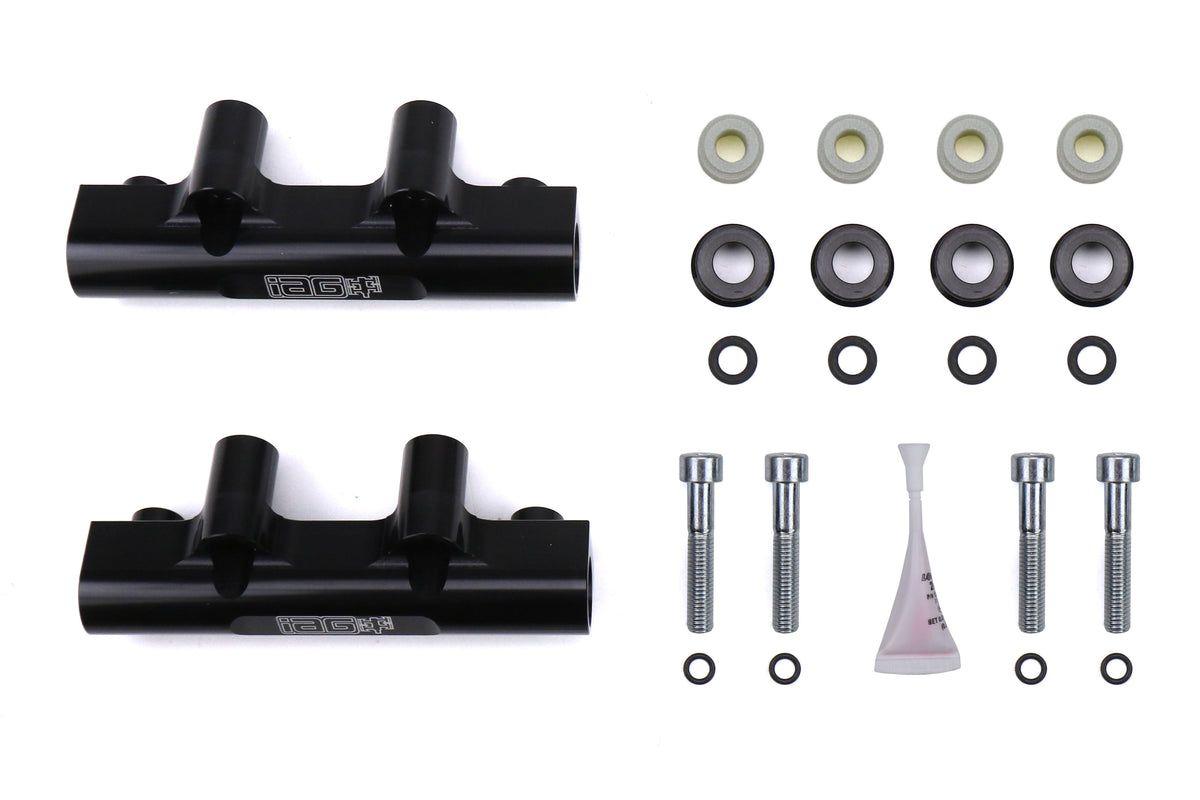 IAGIAG-AFD-2132BK IAG Side Feed To Top Feed Fuel Rail Conversion Kit Black - Subaru Models (inc. 2004-2006 STI),