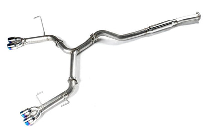 ETS200-60-EXH-005 ETS Cat-Back Exhaust System No Muffler Resonated Blue Tips - 2022+ Subaru WRX,