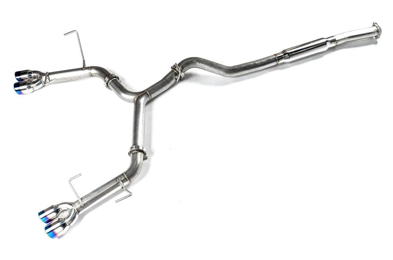 ETS200-60-EXH-005 ETS Cat-Back Exhaust System No Muffler Resonated Blue Tips - 2022+ Subaru WRX,