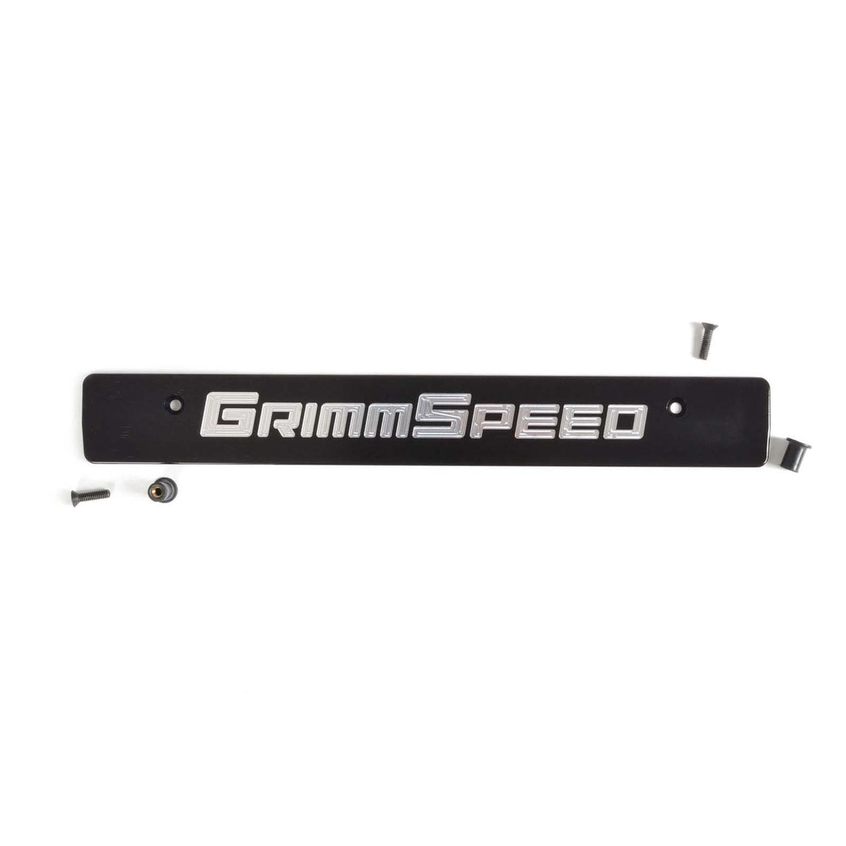 GRM094079 GrimmSpeed License Plate Delete Black/Silver - 2006-2014 Subaru WRX / 2006-2014 Subaru STI,
