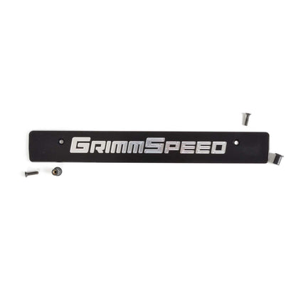 GRM094079 GrimmSpeed License Plate Delete Black/Silver - 2006-2014 Subaru WRX / 2006-2014 Subaru STI,