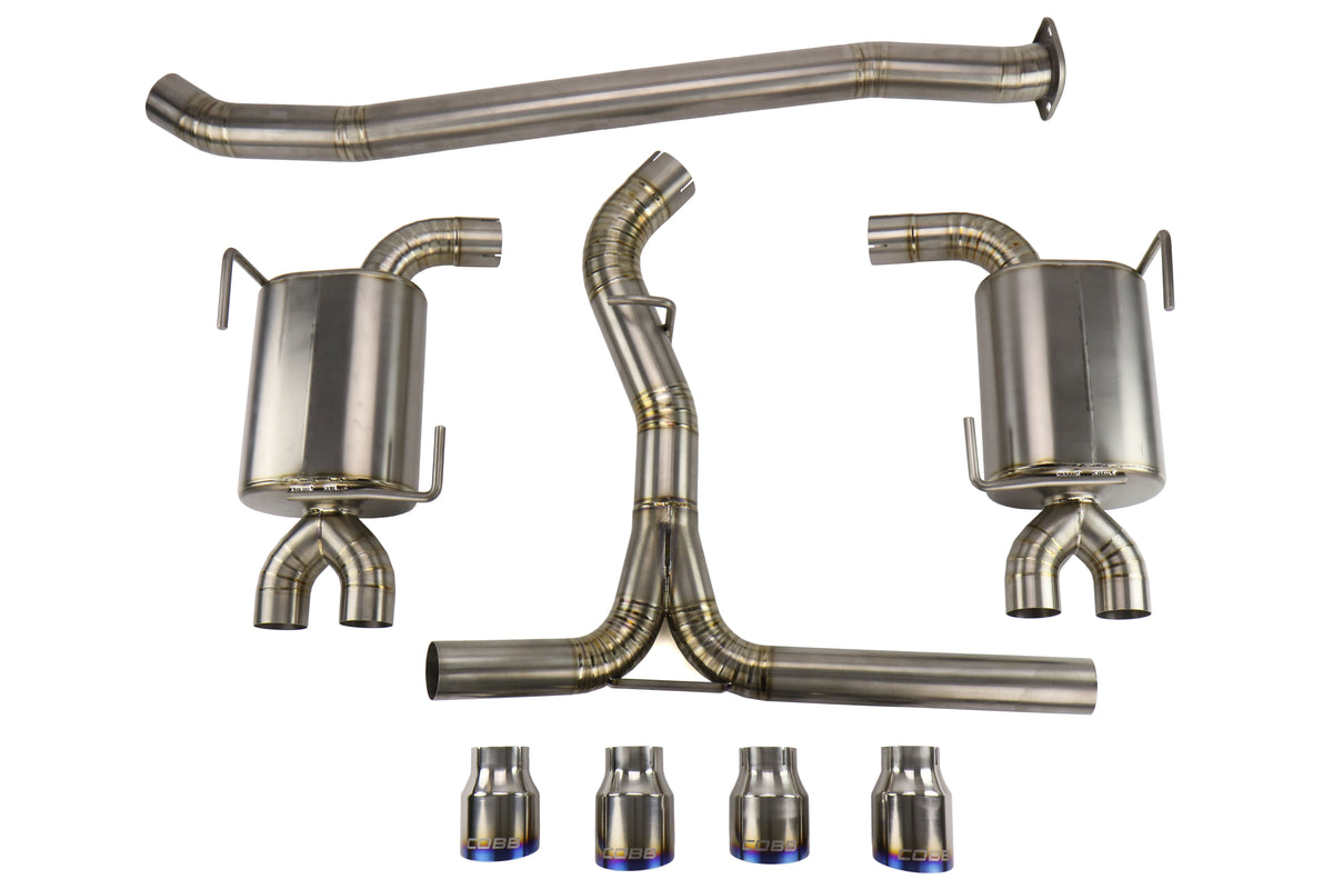 COB515140 Cobb Tuning Titanium Cat Back Exhaust System - 2015+ WRX / STI,