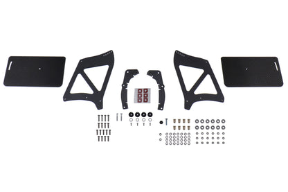 VERA0198A-CRB Verus Engineering UCW Rear Wing Kit w/ Carbon Endplates,