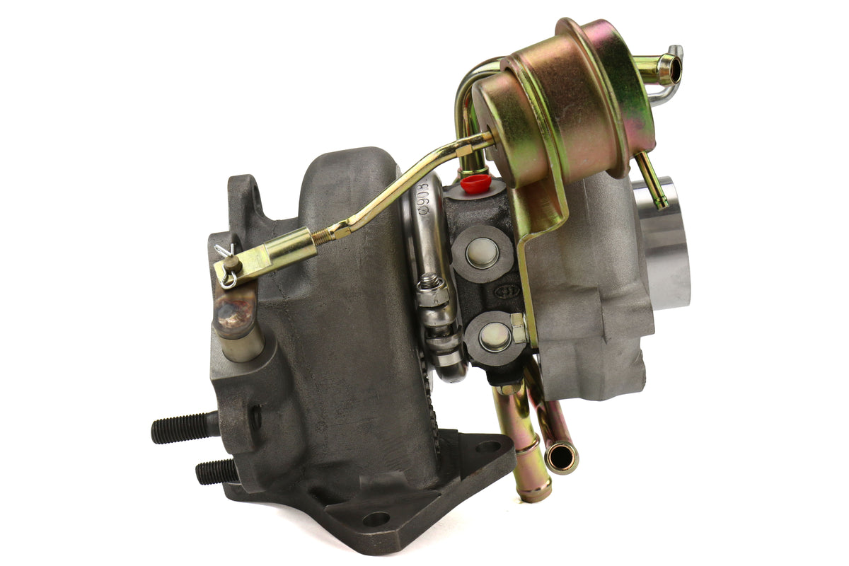 FPT2025050 Forced Performance FP BLUE Turbocharger 58mm 8cm IWG w/ Oil Feed Line - 2002-2007 Subaru WRX / 2004+ Subaru STI,