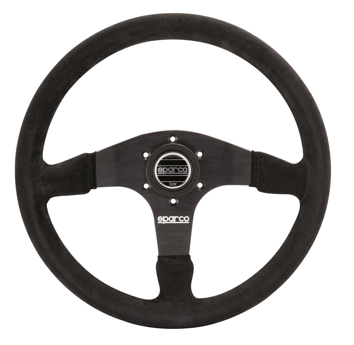 SPR015R375PSN Sparco 375 Black Suede Steering Wheel - Universal,