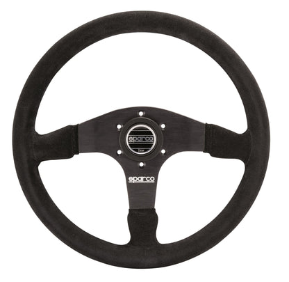 SPR015R375PSN Sparco 375 Black Suede Steering Wheel - Universal,