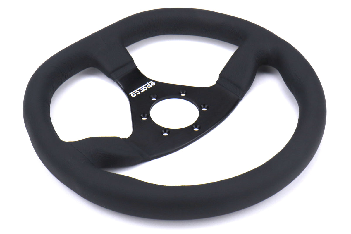 SPR015TRGL1TUV Sparco L360 Black Leather Steering Wheel - Universal,