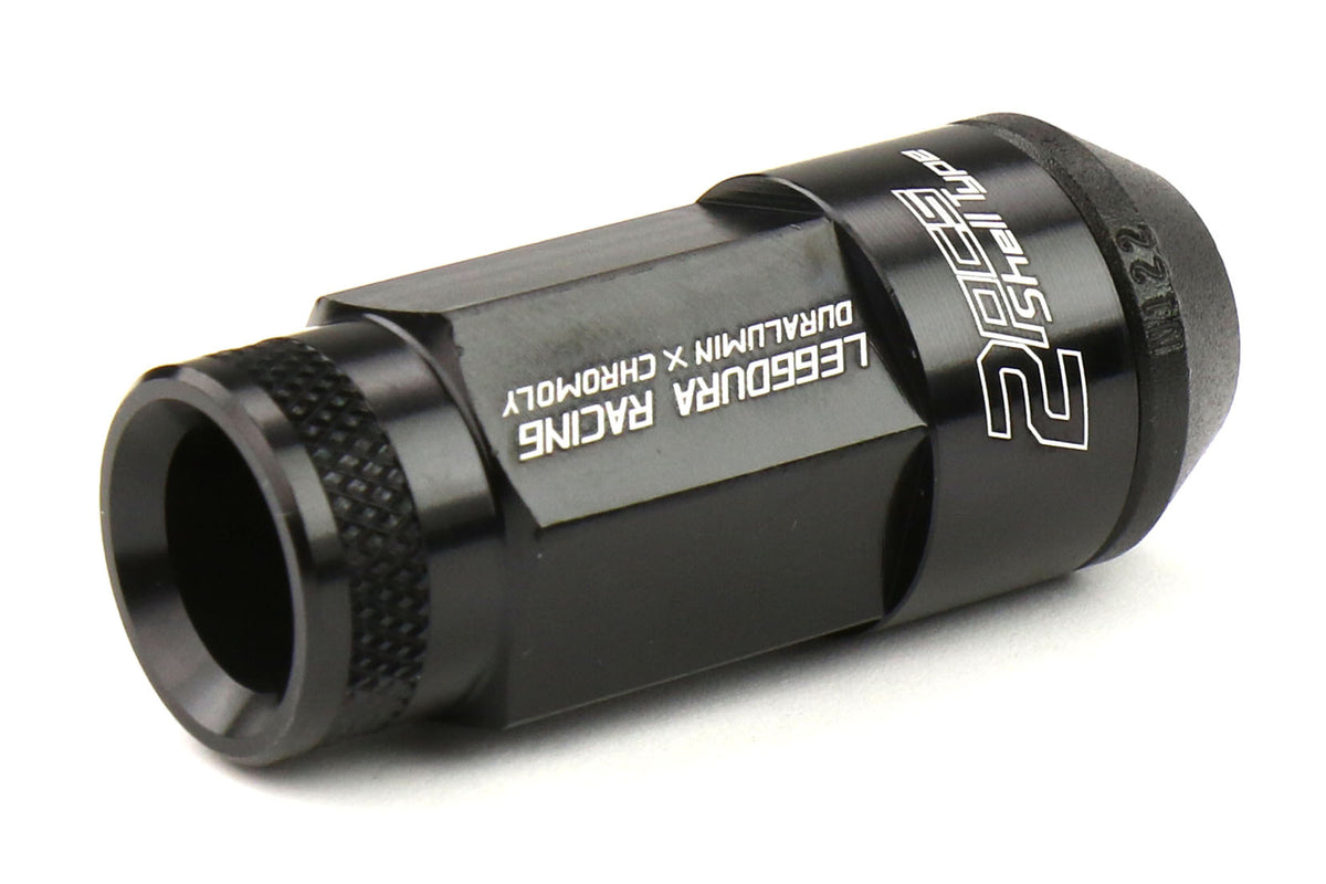 KICWRL5313K Project Kics Leggdura Racing Shell Type Lug Nut 53mm (Open-End) - 2015+ WRX / 2015+ STI / 2013+ FT86-Black,