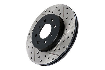 STT127.47036R Stoptech Slotted/Drilled Rotor Front Right - 2015-2021 Subaru WRX,