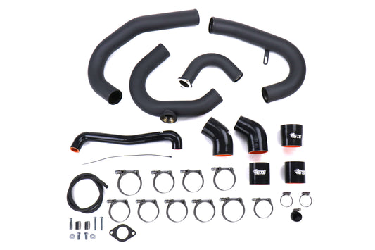 ETS200-40-ICP-003 ETS Front Mount Intercooler Piping Kit - 2015-2018 WRX-Wrinkle Black - Stainless Steel-HKS BOV-Stock,