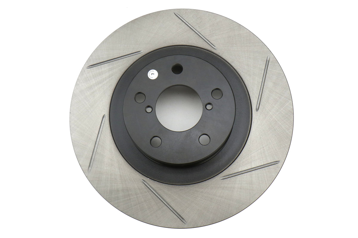 STT126.47018SL Stoptech Slotted Front Left - Subaru Models (inc. 2002-2008 WRX),