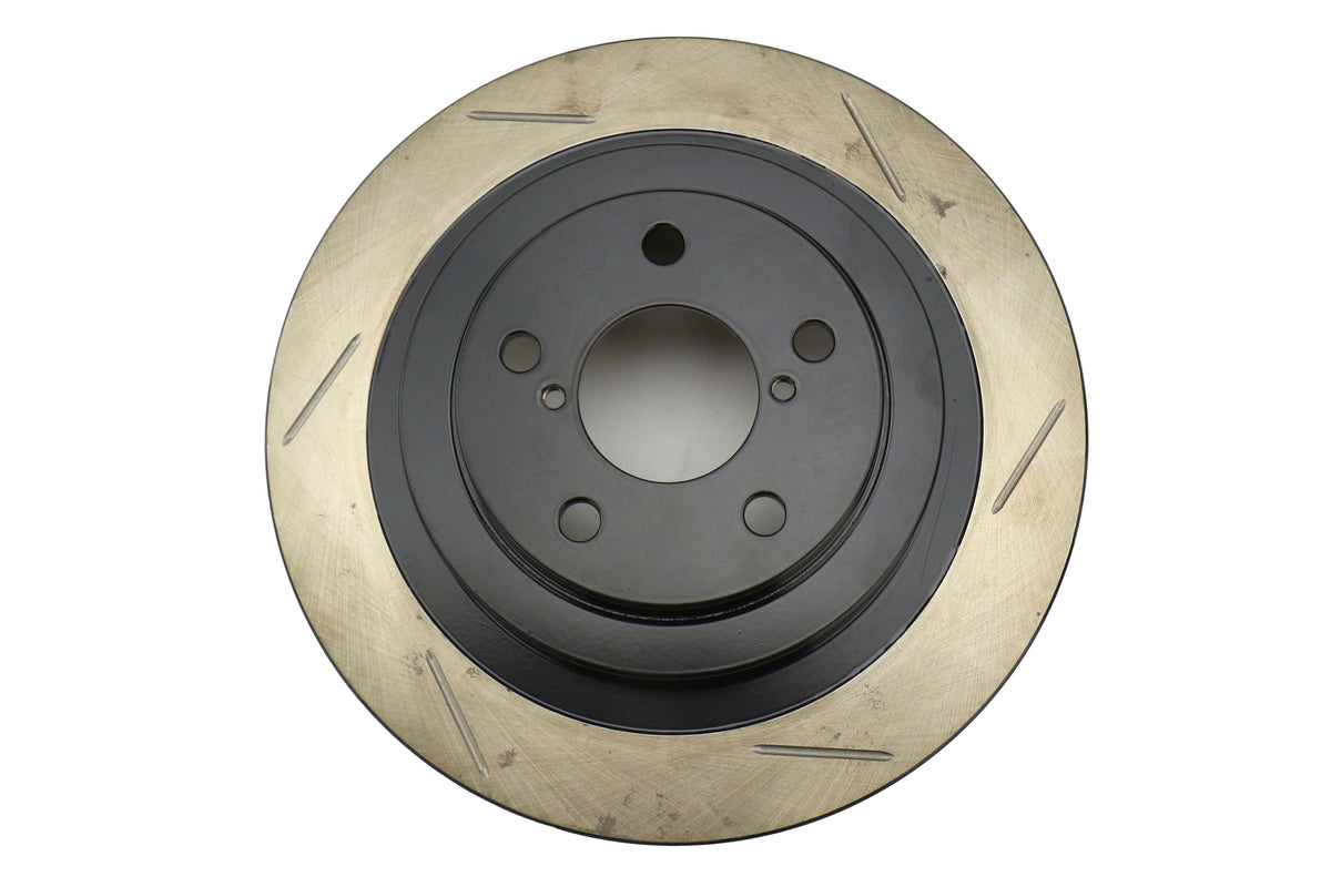 STT126.47025S-GRP Stoptech Slotted Rear Rotor Pair - Subaru Models Inc. 2006-2007 WRX / 2005-2009 Legacy GT,