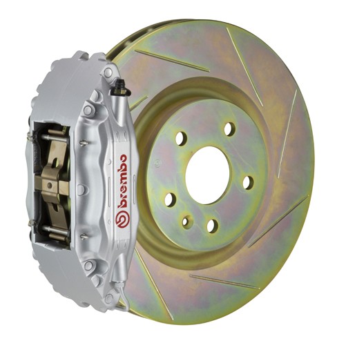 BRE1H5.6005A3 Brembo Front 4 Piston OE Slotted or Drilled Brake Kit - 2013+ FR-S / BRZ / 86-Silver-Slotted,