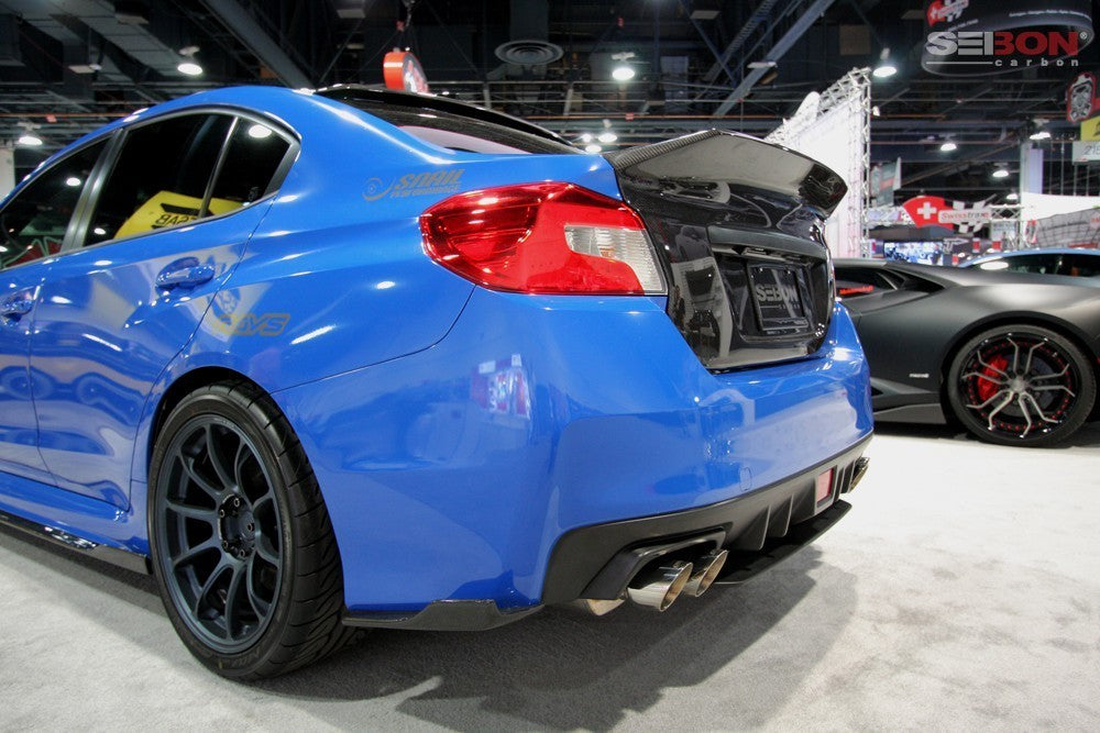 SEITL15SBIMP-C 15-20 Subaru WRX & STI Seibon C-Style Carbon Fiber Trunk Lid,