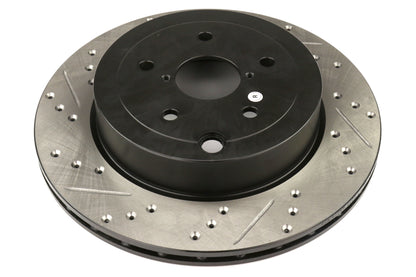 STT127.47030R StopTech Drilled and Slotted Sport Rotors - 2008-2017 Subaru STI,