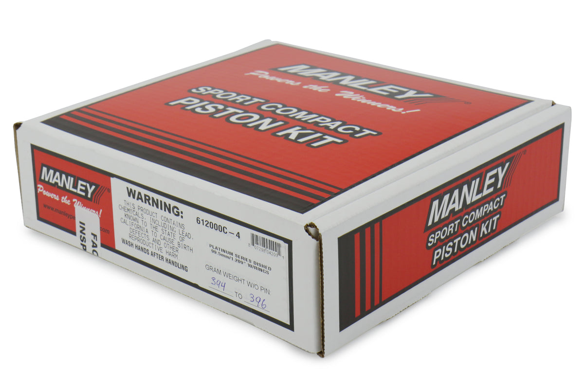 MAN612000C-4 2015-2021 Subaru STI Manley Performance Platinum Series Piston Set 99.5mm 8.5:1,