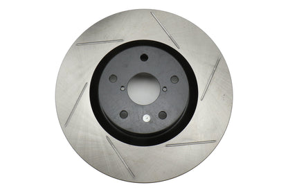 STT937.47010 Stoptech Street Axle Pack Slotted Rotors With Pads Front - 2008-2017 Subaru STI,
