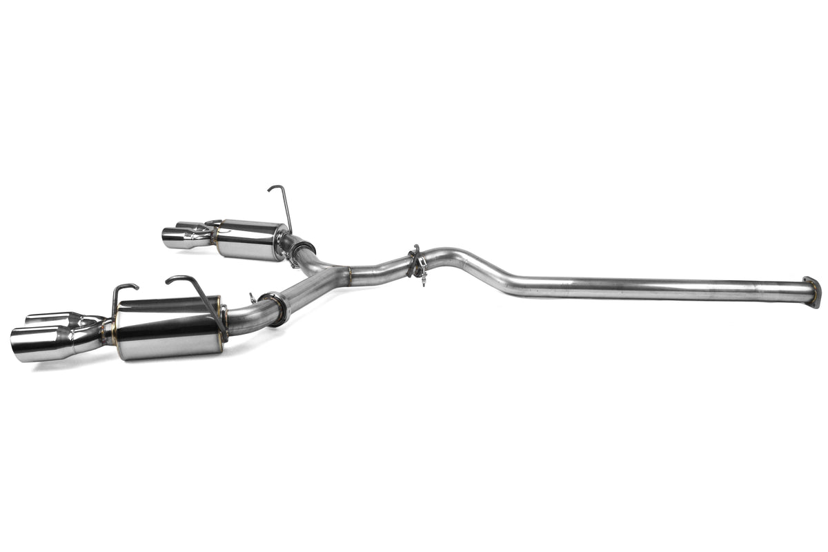 ETS200-30-EXH-011 ETS Catback Exhaust System - 2015+ WRX / STI-Muffled-No Resonator-Polished Tips,