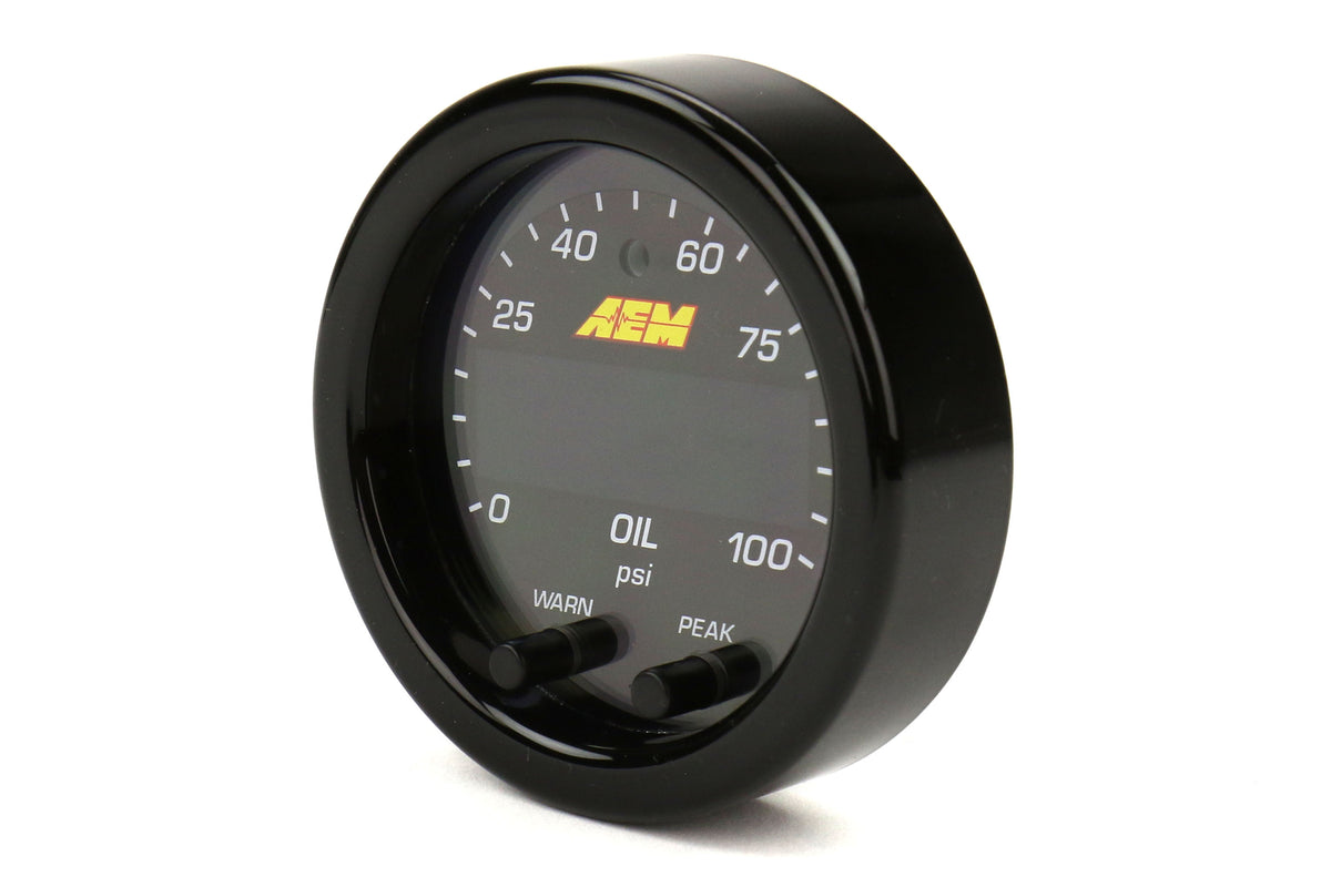 AEM X Series Universal Oil Pressure Gauge 0-100psi 52mm - Universal