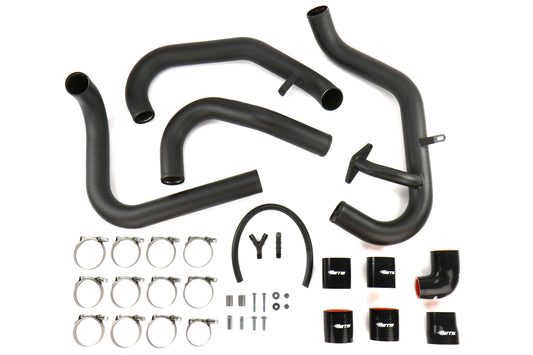 ETS200-30-ICP-001 2015-2021 Subaru STI ETS Front Mount Intercooler Piping Kit Wrinkle Black,