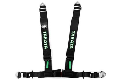 TAK70002-0 Takata Drift III 4-Point Harness Black Snap-On,