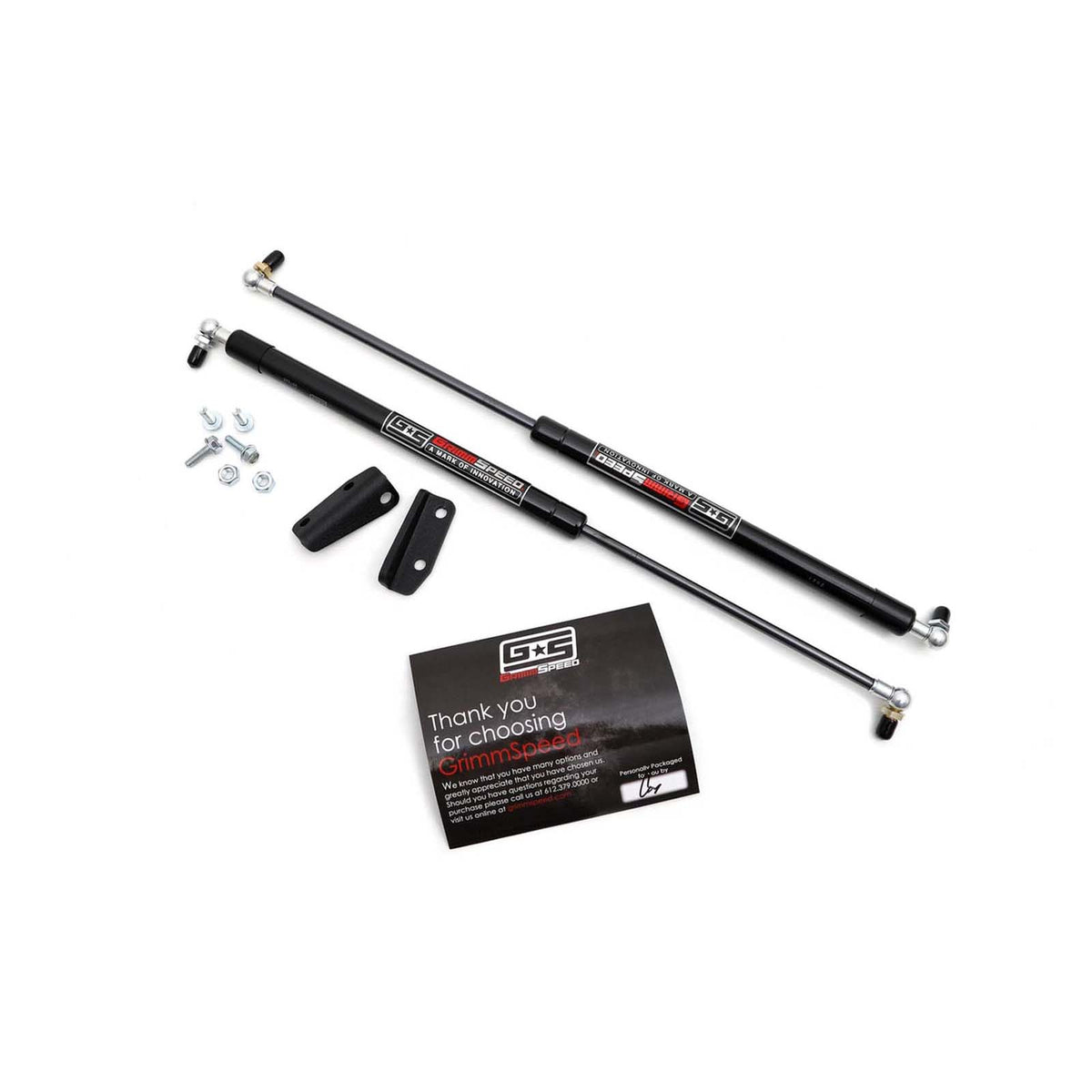 GRM097029 GrimmSpeed High Lift Hood Struts - 2008-2014 Subaru WRX / 2008-2014 Subaru STI,
