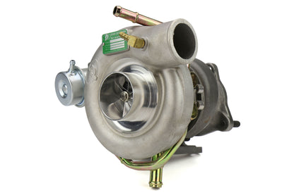 FPT2025090 Forced Performance FP GREEN Turbocharger Subaru STI 60mm 8cm IWG w/ Oil Feed Line - 2002-2007 Subaru WRX / 2004+ Subaru STI,