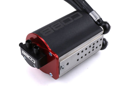 COB843615 COBB Tuning Air Oil Separator Black and Red - 2015-2020 Subaru WRX,