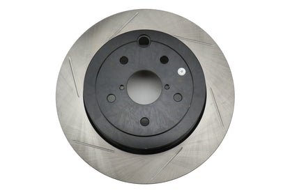 STT937.47511 Stoptech Street Axle Pack Slotted Rotors With Pads Rear - 2008-2017 Subaru STI,