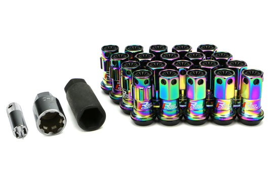 KICWRIF13NK Project Kics R40 Iconix Lug Nuts W/ Lock - 2015+ WRX / 2015+ STI / 2013+ FT86-Neo Chrome,